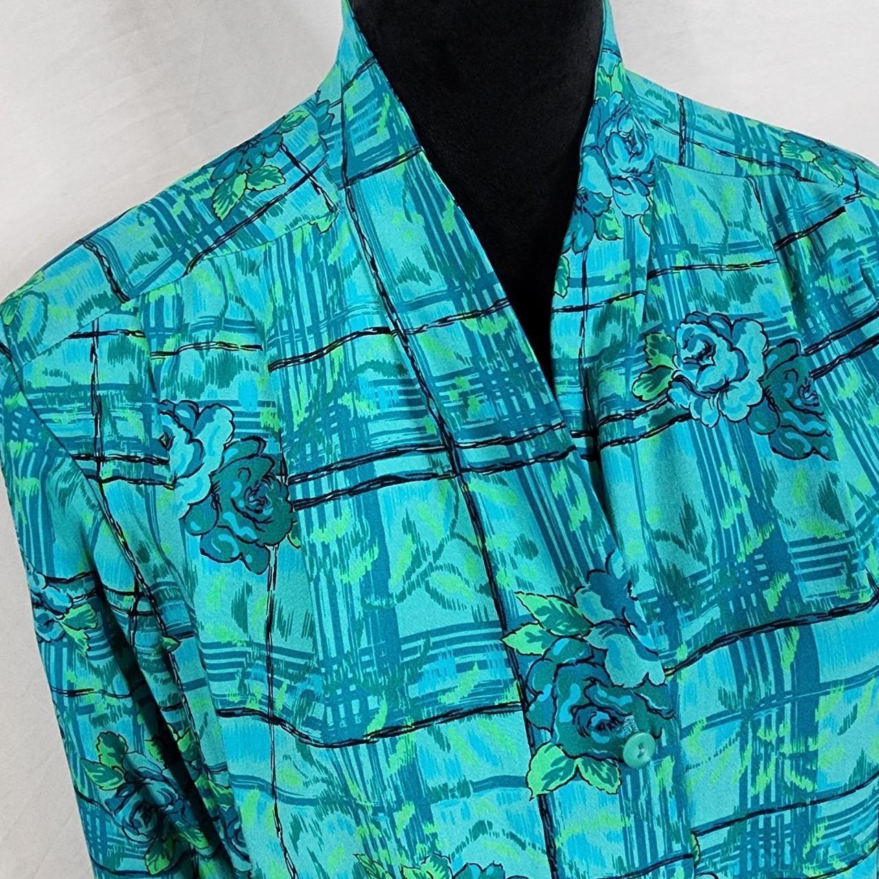 Pendleton Women's Blouse - Green/Multi - 12 – Vin… - image 5