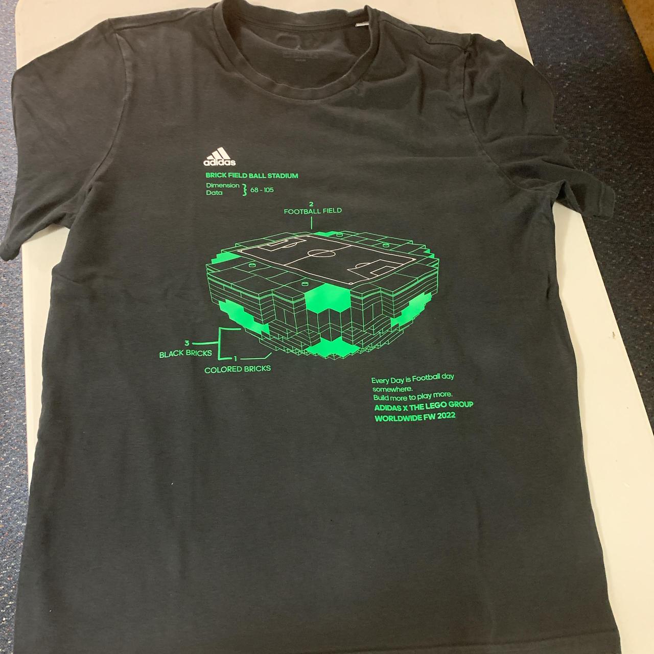 Adidas black and green World Cup 2022 t shirt Depop