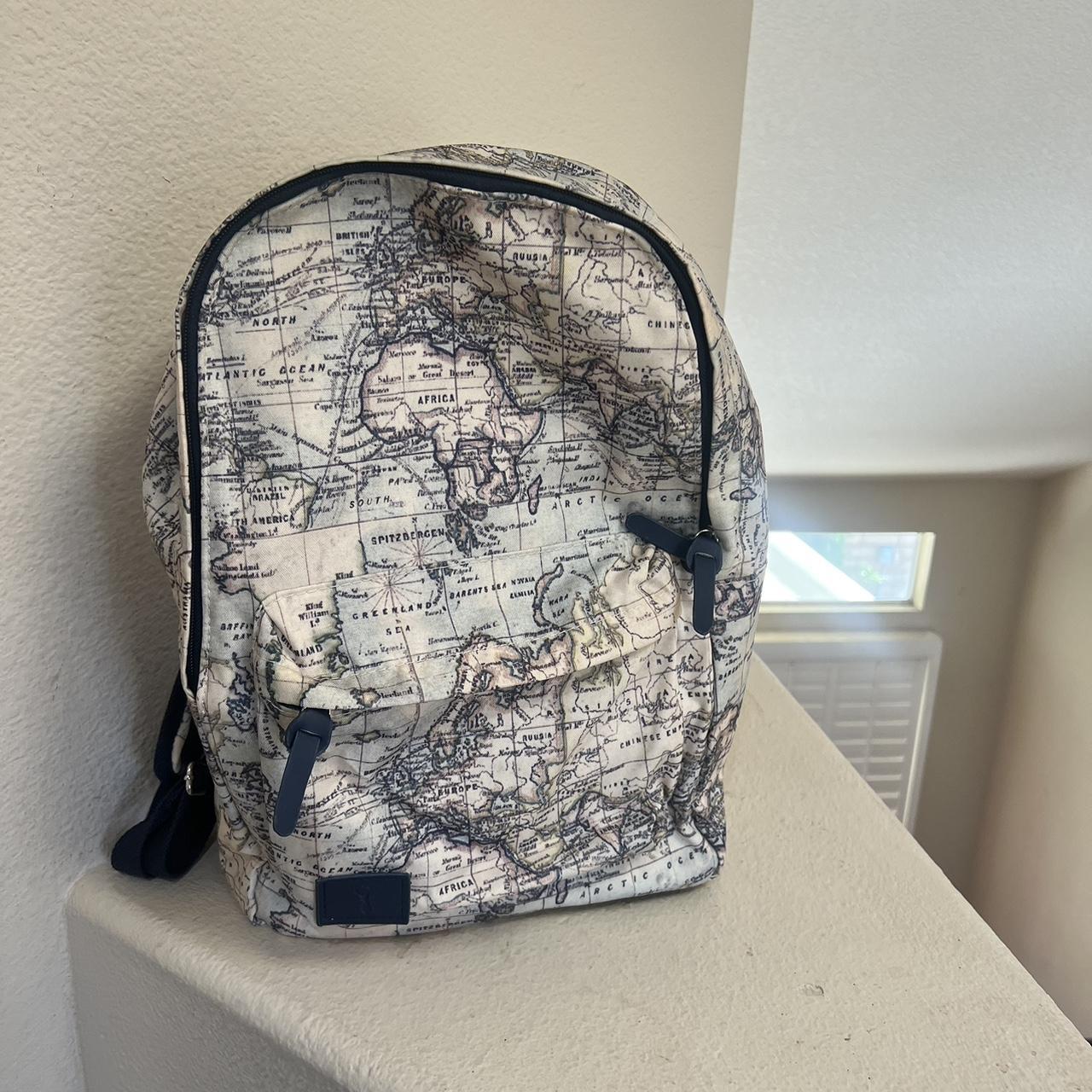 TYPO World Map Backpack - Depop