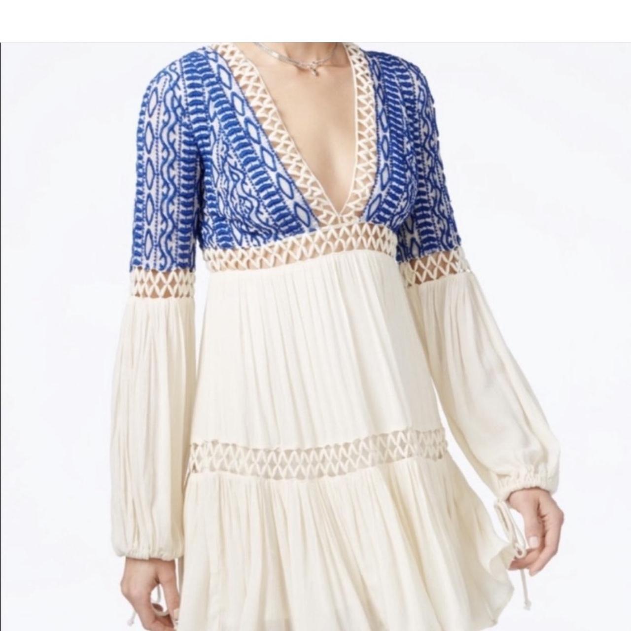 Free People Peasant Boho Beach dress. Size 6 - Depop