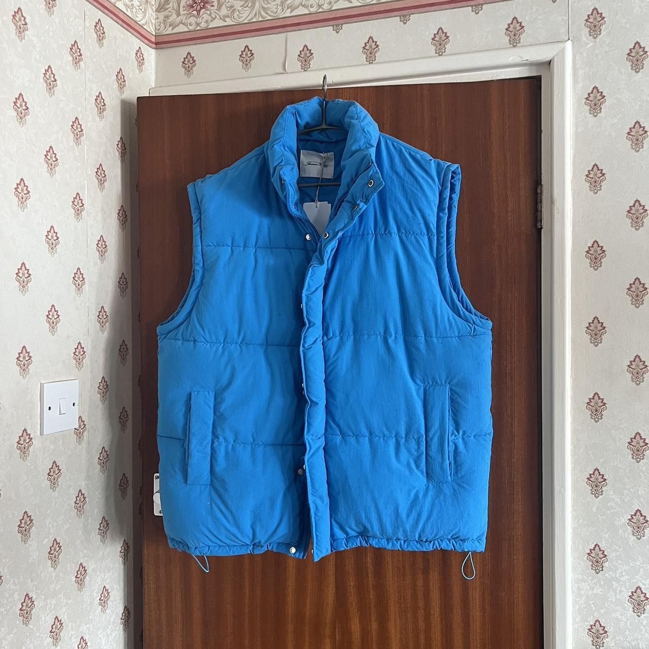 American Vintage Puffer Gilet Amazing Azul Depop