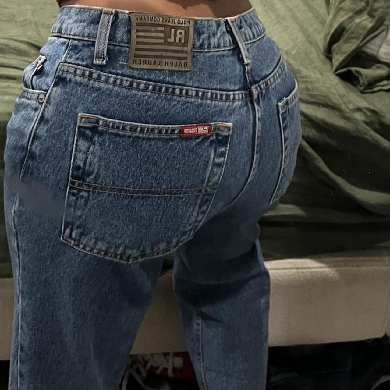 Polo Ralph Lauren Women's Jeans - Blue/Navy - 10 – Vintage polo Ralph Lauren jeans