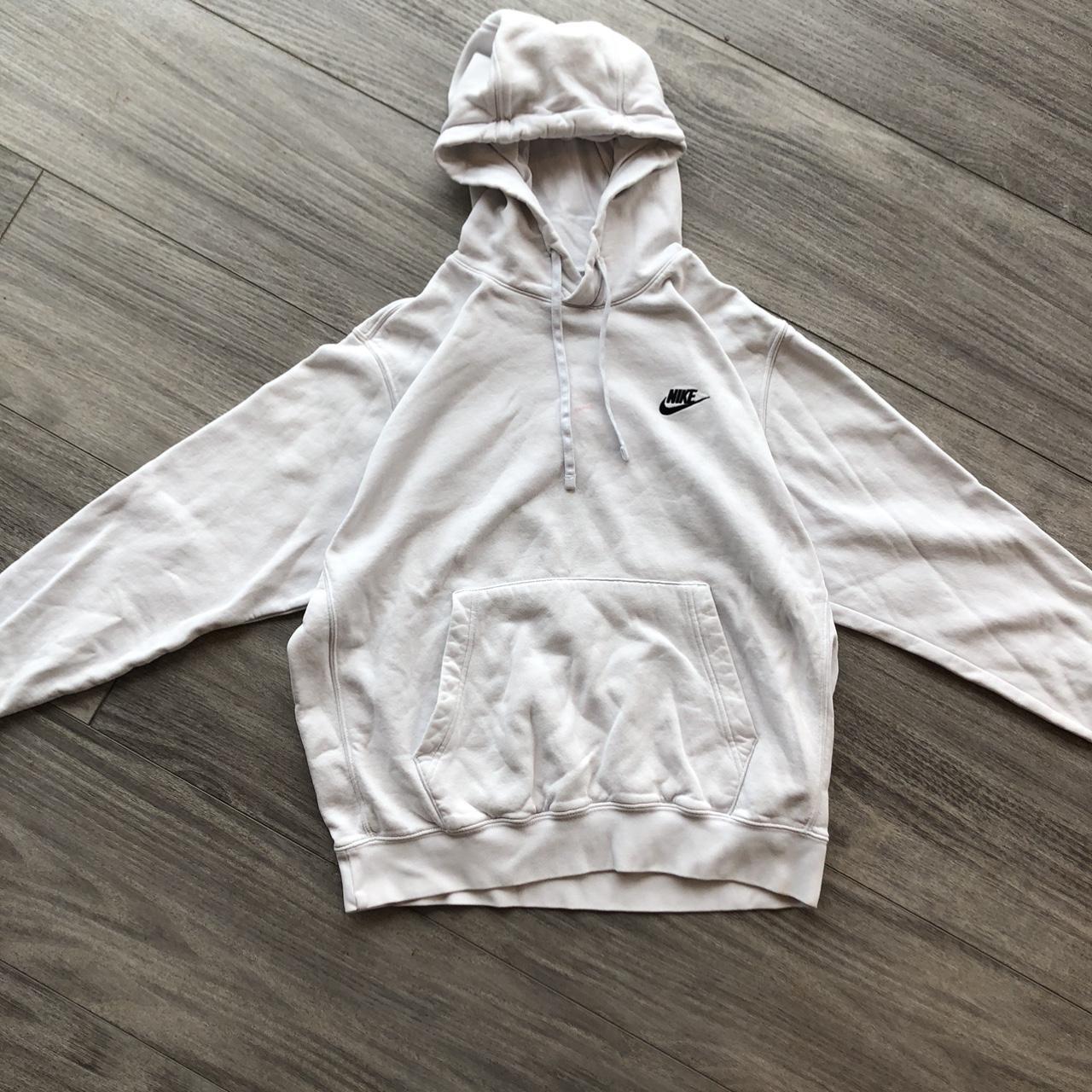 Vintage Y2K sale white Nike hoodie