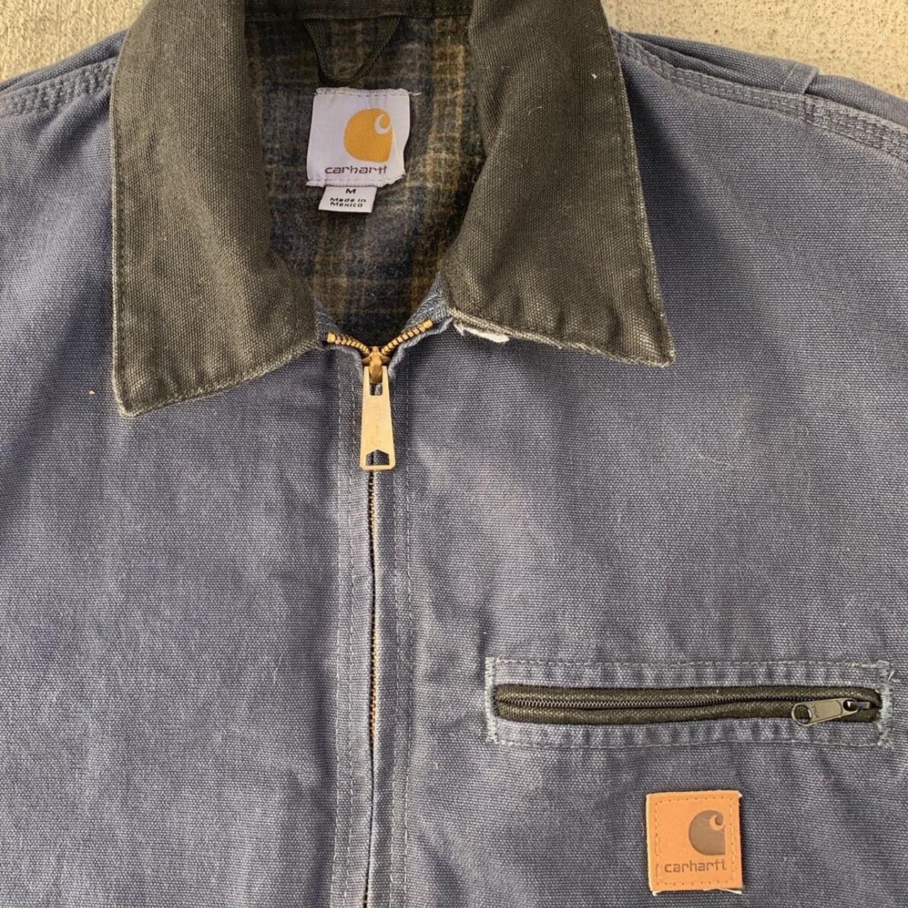 Carhartt Detroit Jacket Size M J97 Deep Blue DPB... - Depop