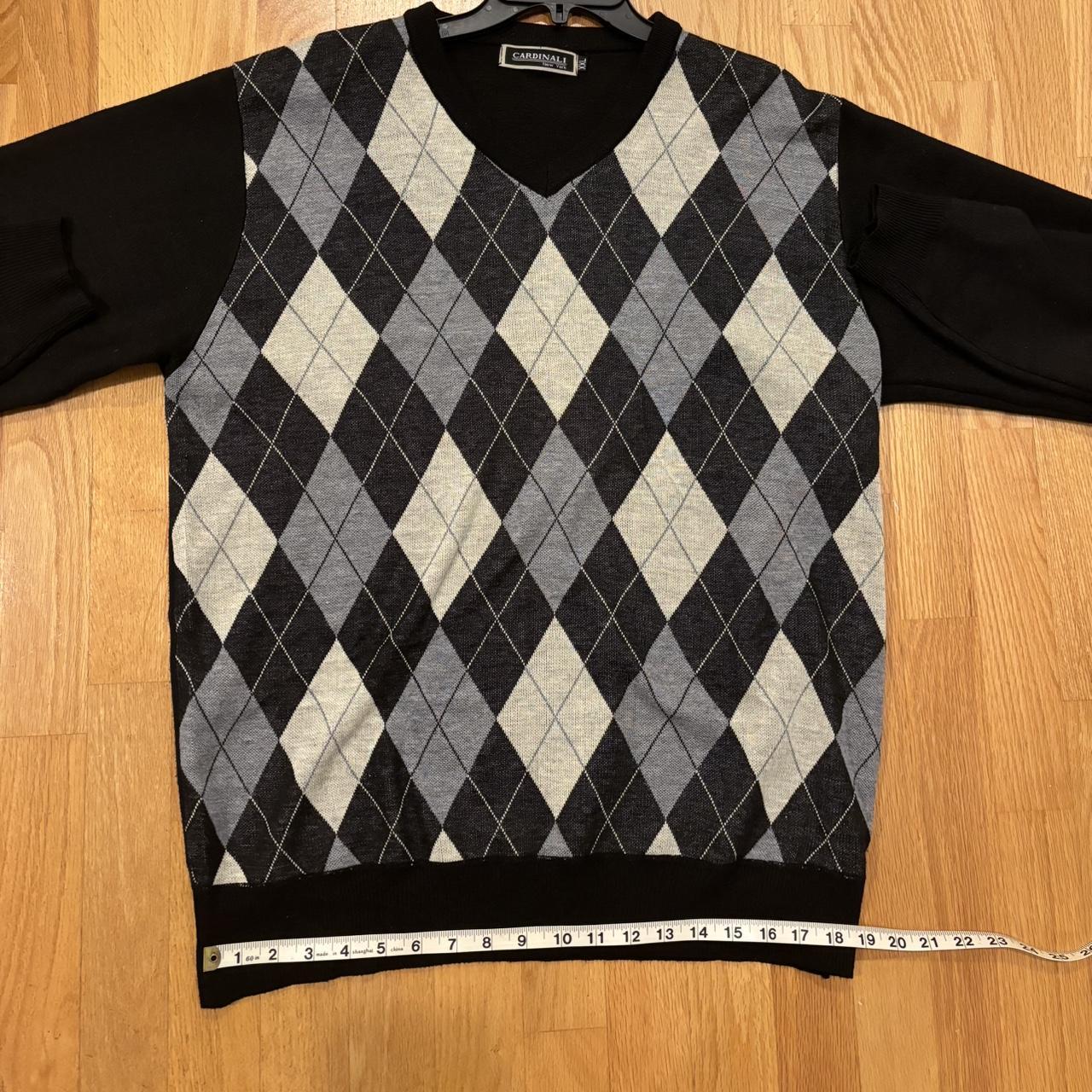 Men’s Cardinali New York Argyle Vneck sweater.... Depop