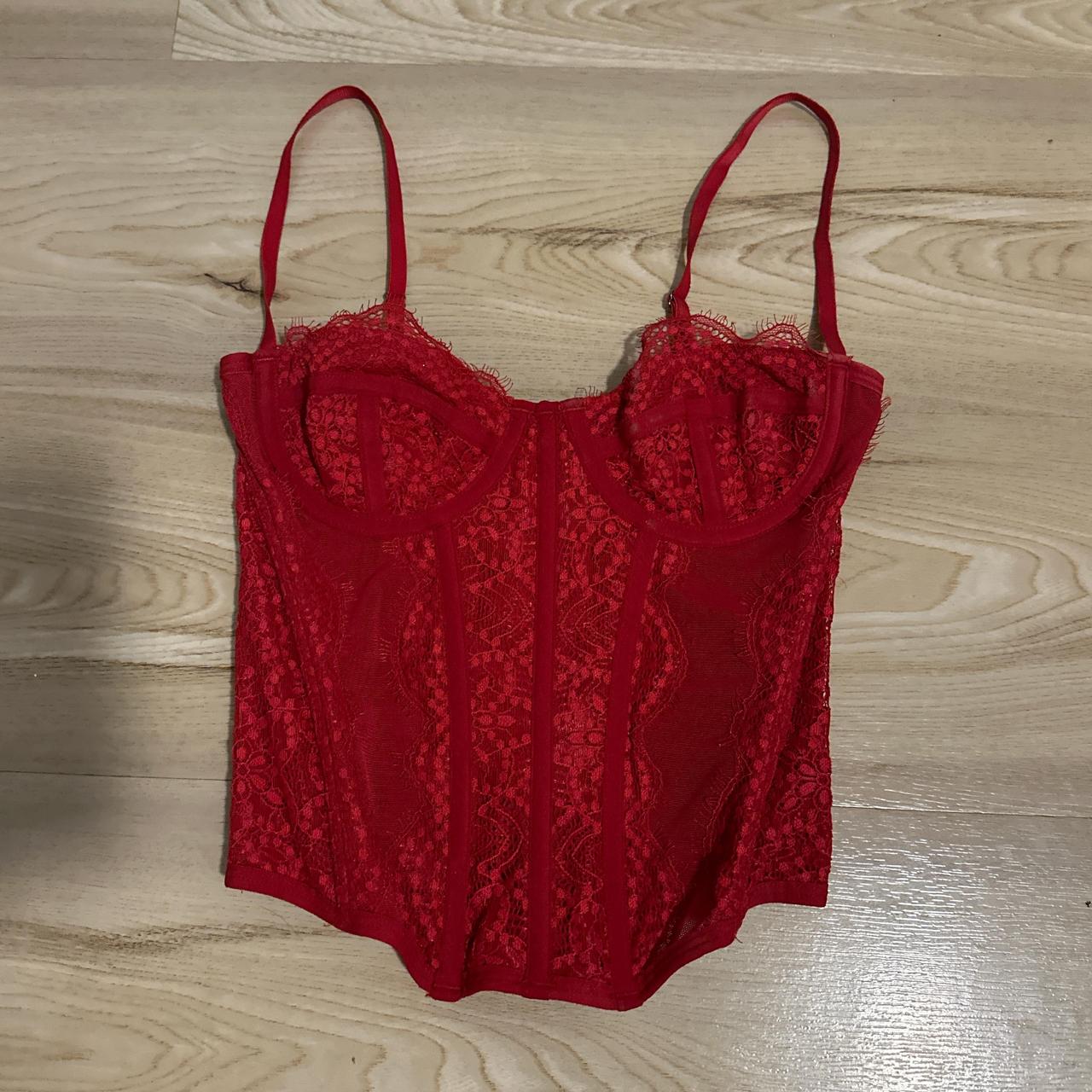 Out From Under Modern Love Corset In Red