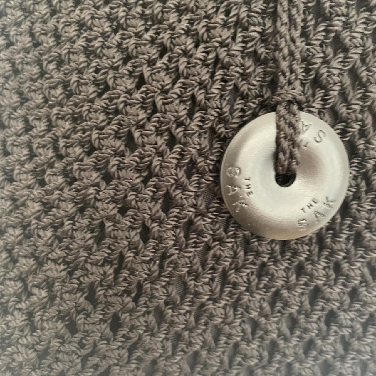 The Sak crochet bag black with wooden circular Depop