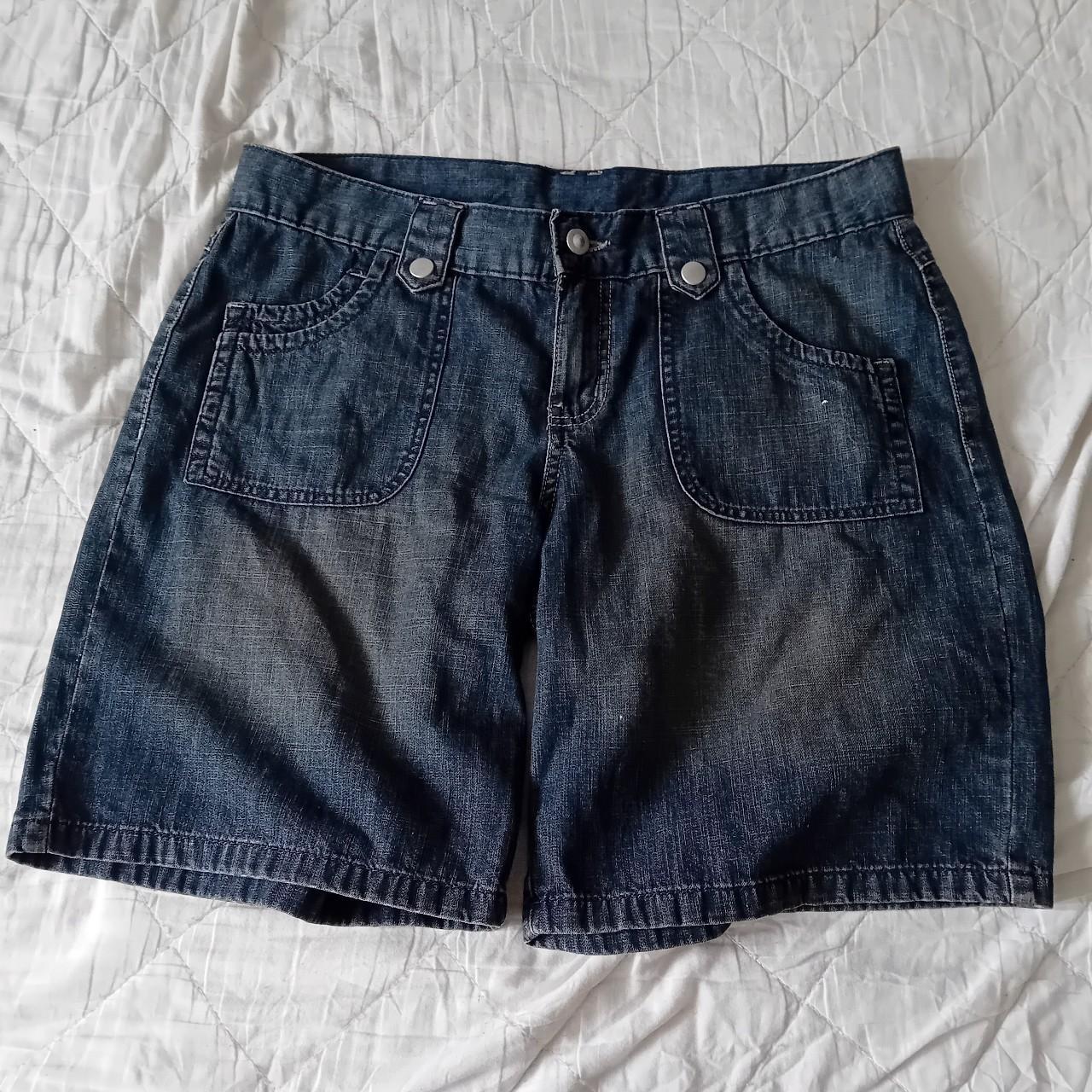 2000s Ladies Denim Summer Jorts 1. UK Size Large... - Depop