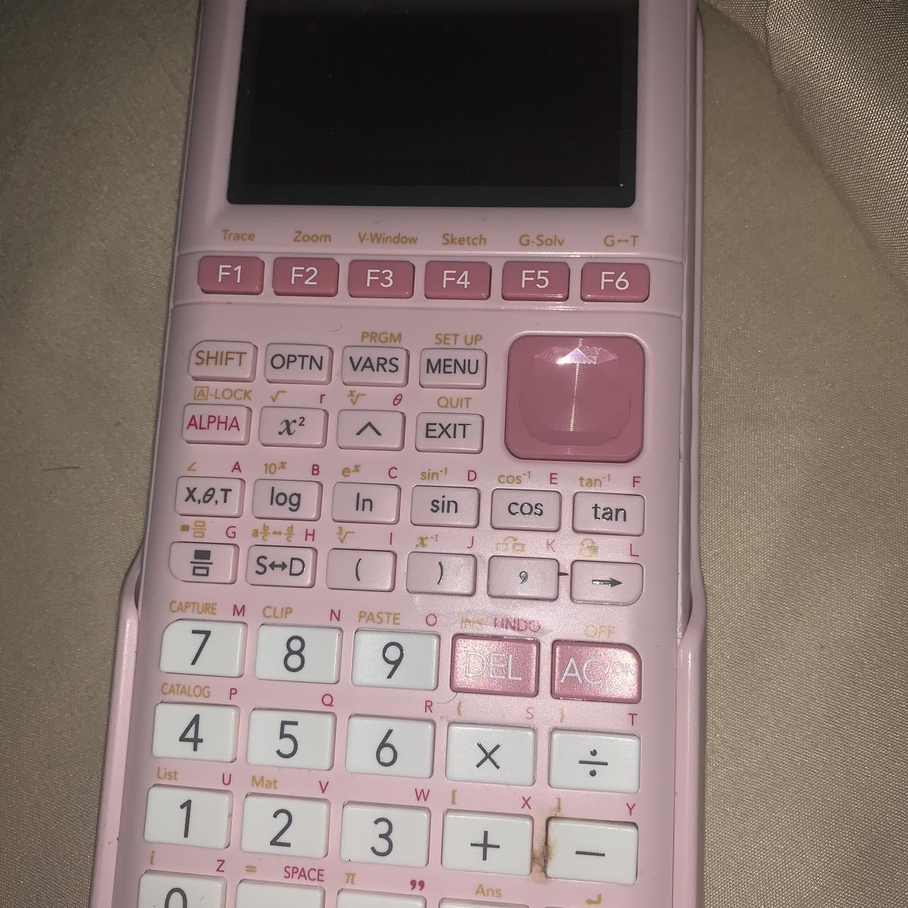 Pink Casio Graphing Calculator Depop