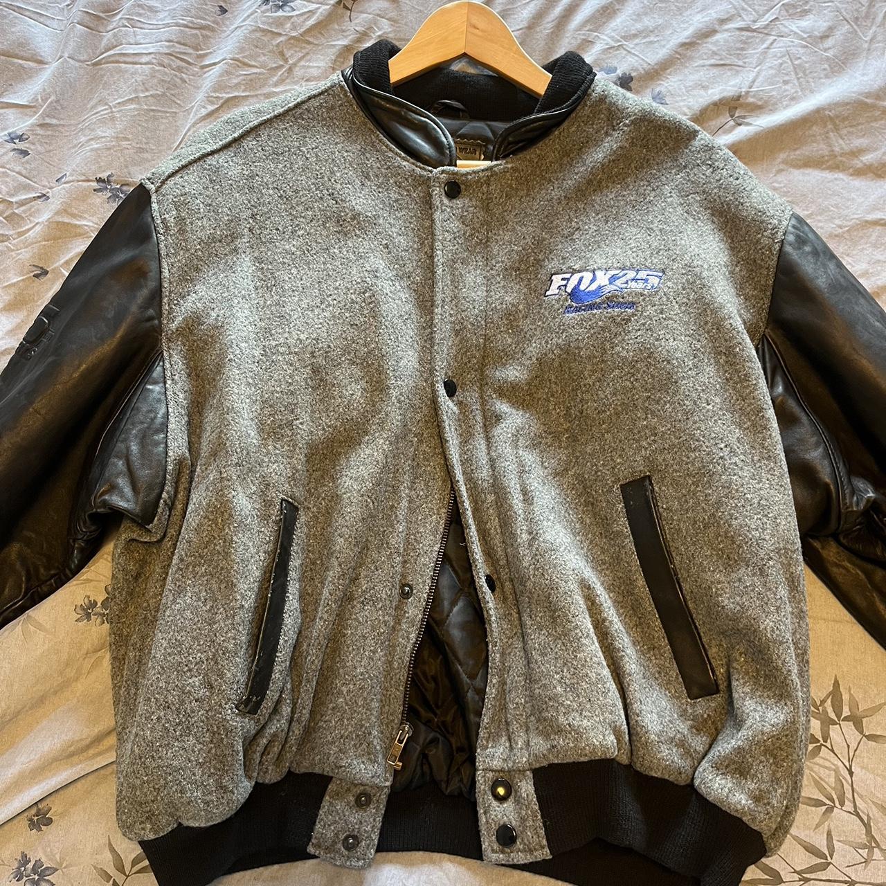 ジャケット・アウター FOXRACING Logo Embroidery Jersey Blouson Vintage Y2K Fox Racing Logo VTG Full Zip Hoodie Jacket Mens