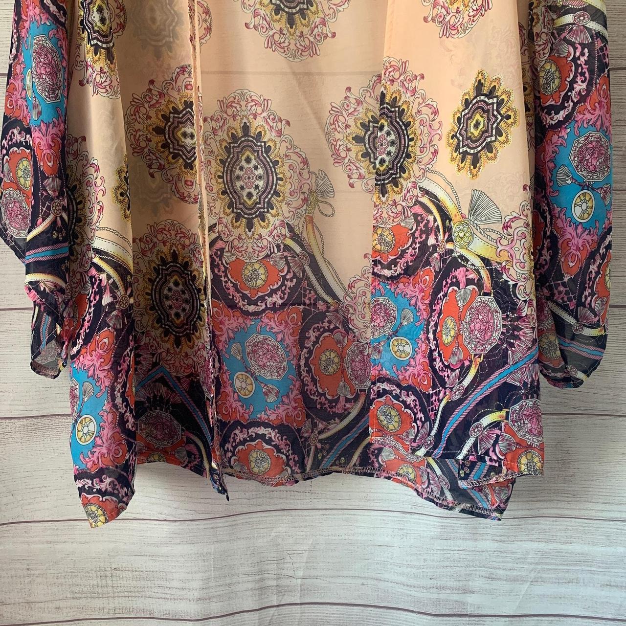 Women's Cardigan - Multi - M – Boho multi-color a… - image 3