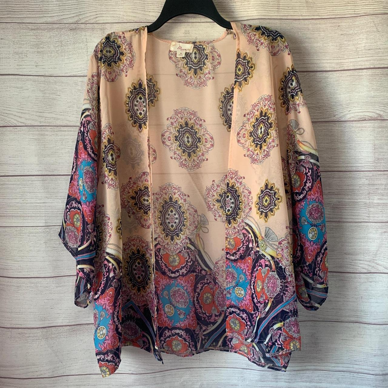 Women's Cardigan - Multi - M – Boho multi-color a… - image 1