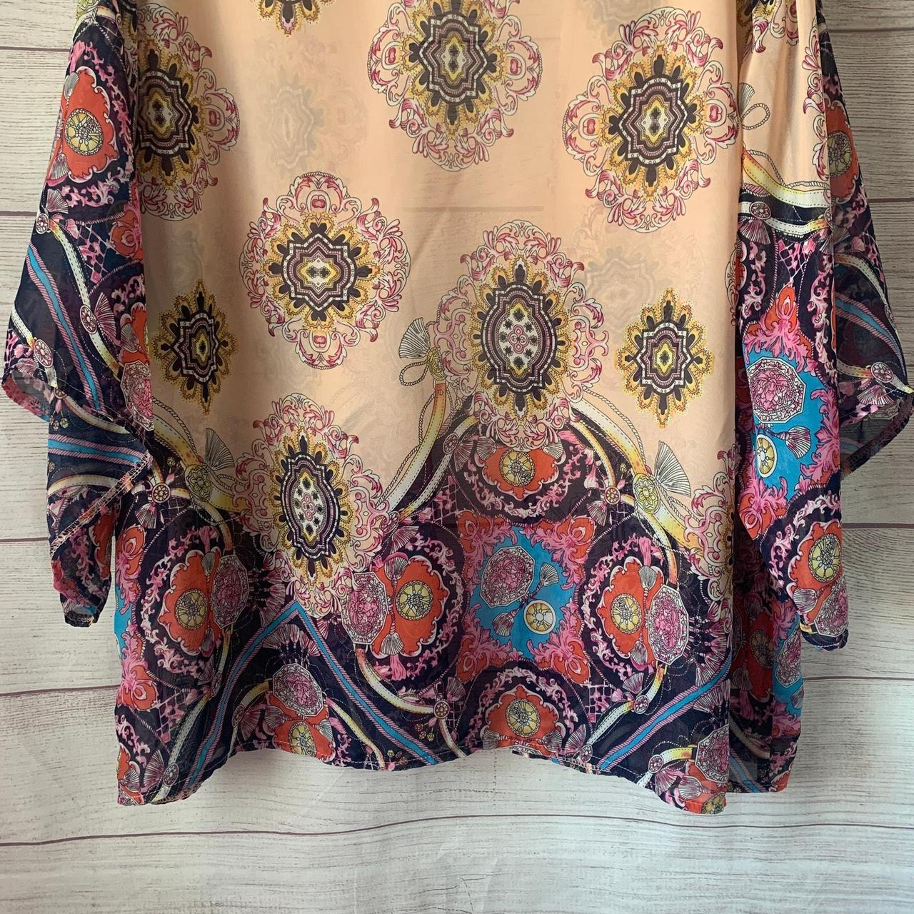 Women's Cardigan - Multi - M – Boho multi-color a… - image 7