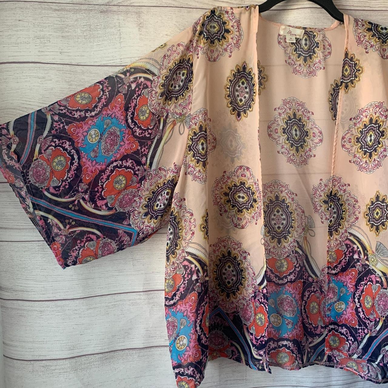 Women's Cardigan - Multi - M – Boho multi-color a… - image 4