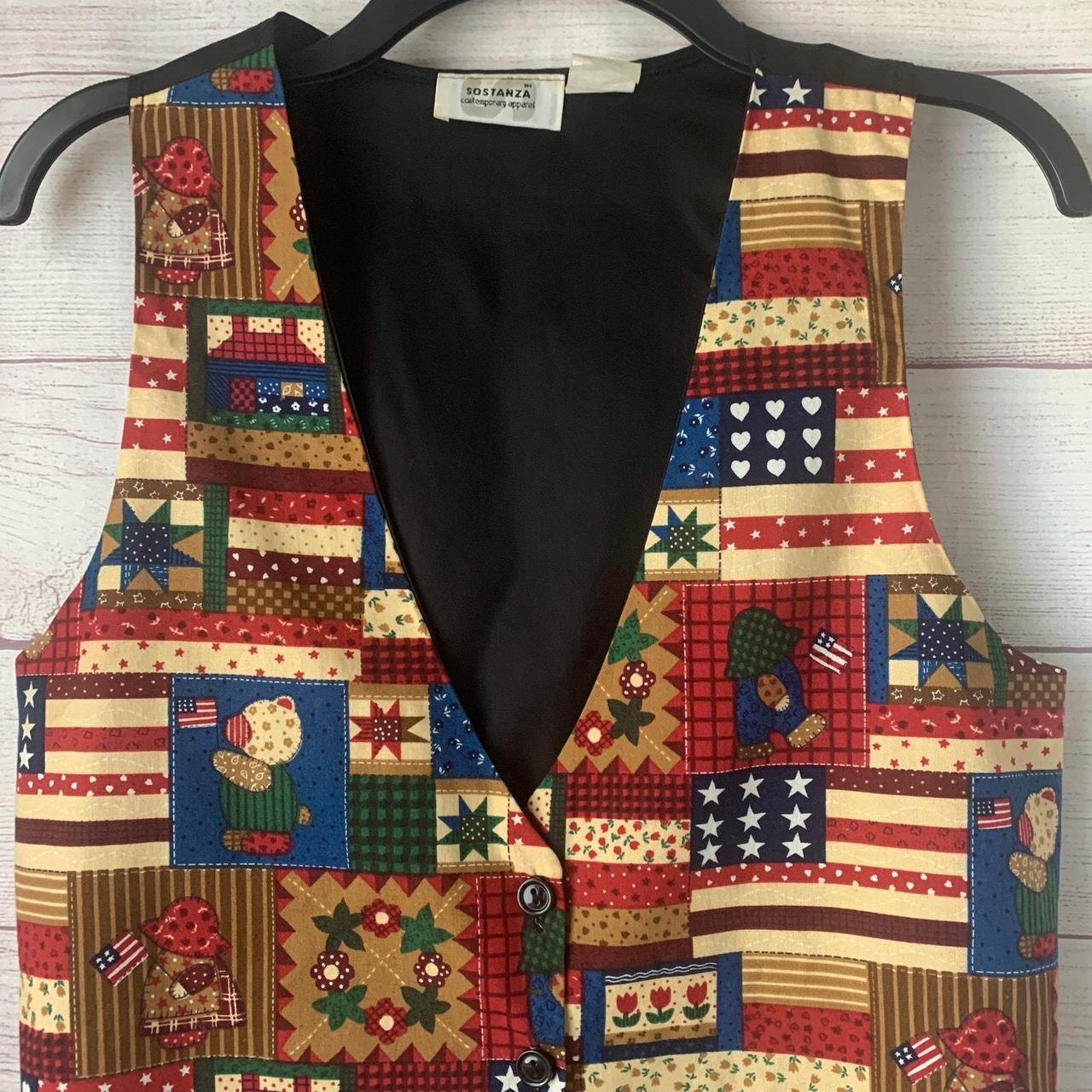 Women's Jacket - Multi – Vintage patchwork quilt … - image 2