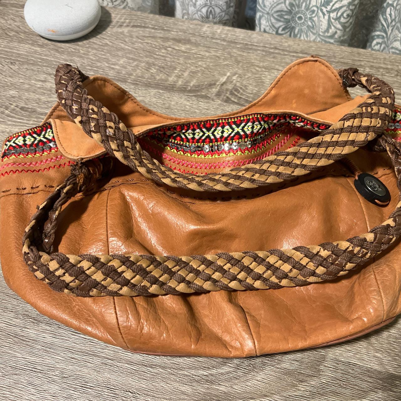 The sak orange leather hobo shops bag