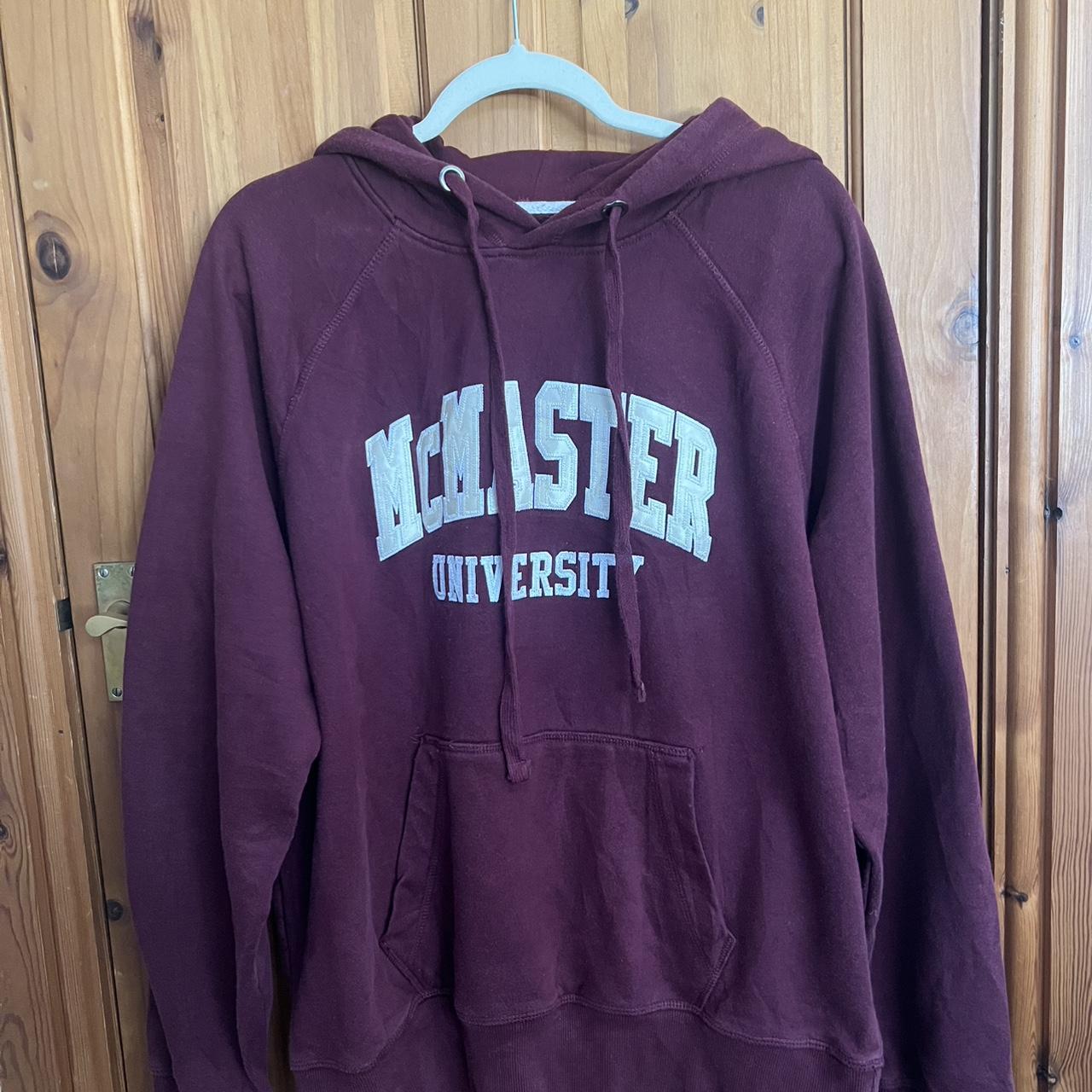Vintage McMaster University hoodie in a deep Depop