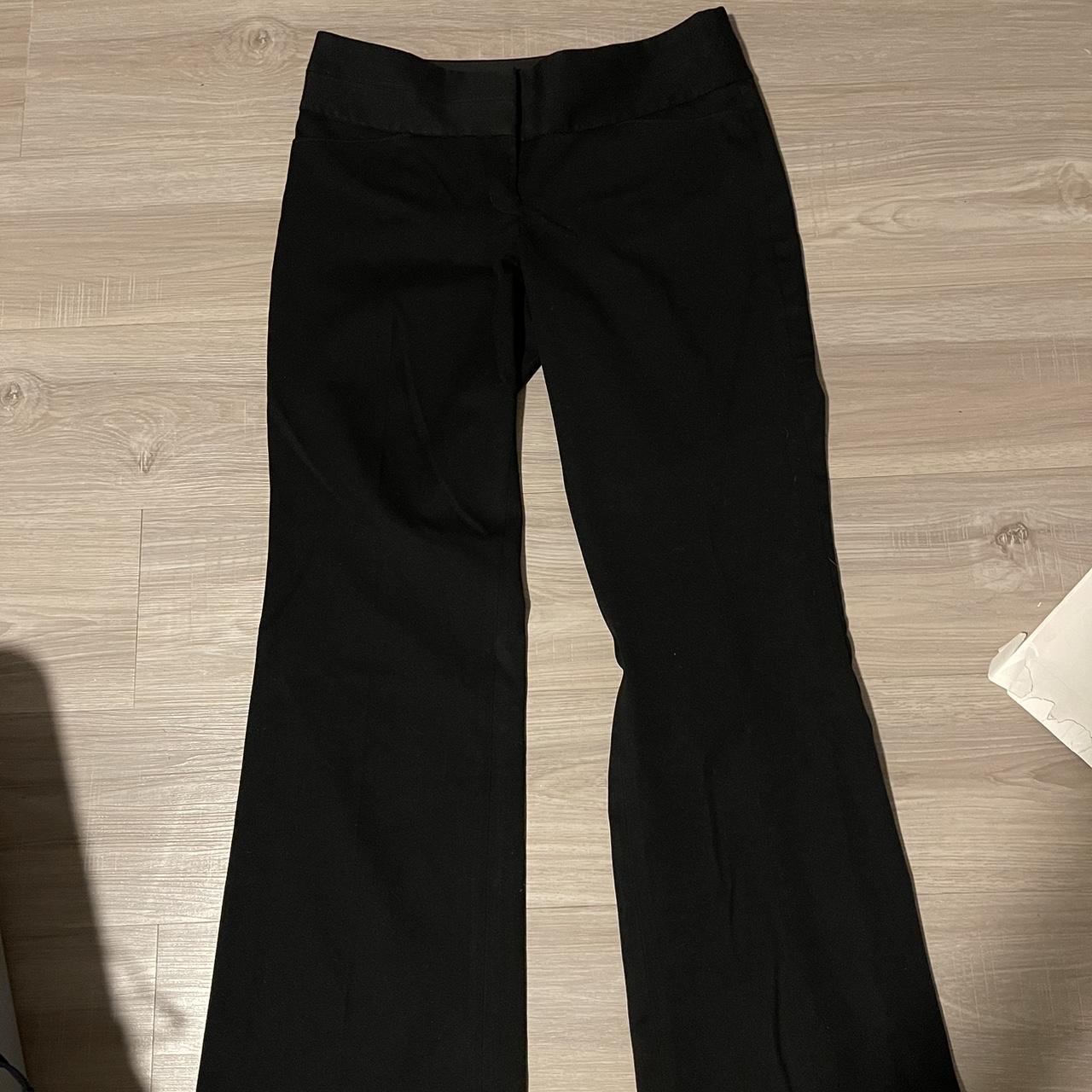 Express black flare pants Size 6 Regular Super - Depop
