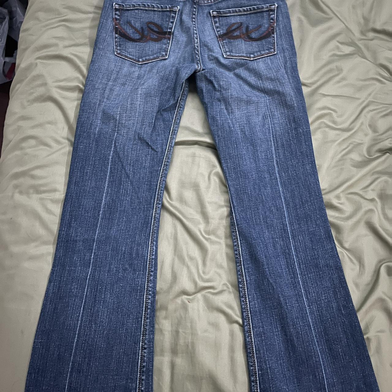 Express low rise flare bootcut jeans Size 4s No... - Depop