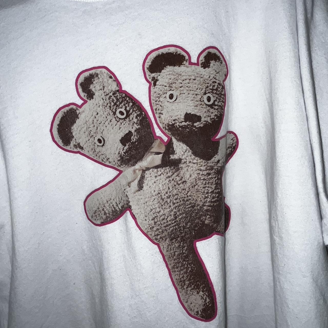 HEAVEN by MARC outlets JACOBS DOUBLE-HEADED TEDDY BEAR T-SHIRT BLUE NEW W/ TAGS Sz Large