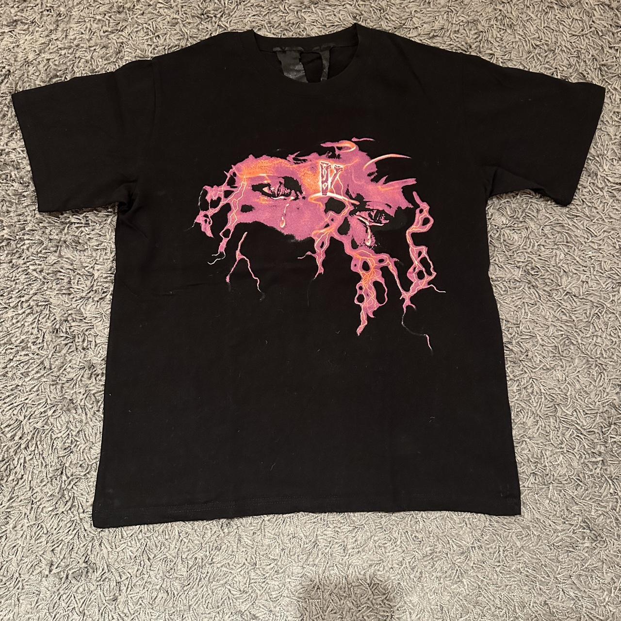Vlone x Never Broke Again Eyes T-shirt - black - | Depop