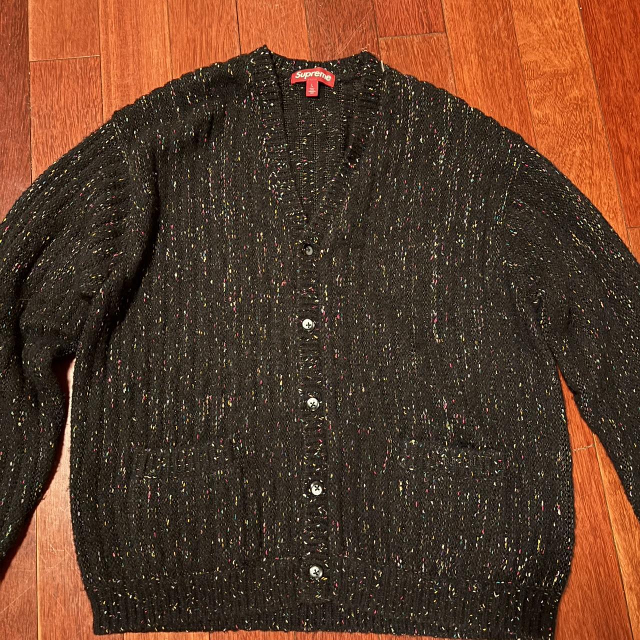 Supreme Confetti Cardigan BLACK Lサイズ Supreme Confetti Cardigan Black L Supreme Confetti Cardigan L 24SS