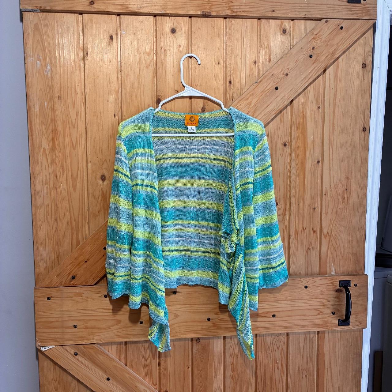 Ruby Rd. Women's Cardigan - Multi/Green - S – Rub… - image 1