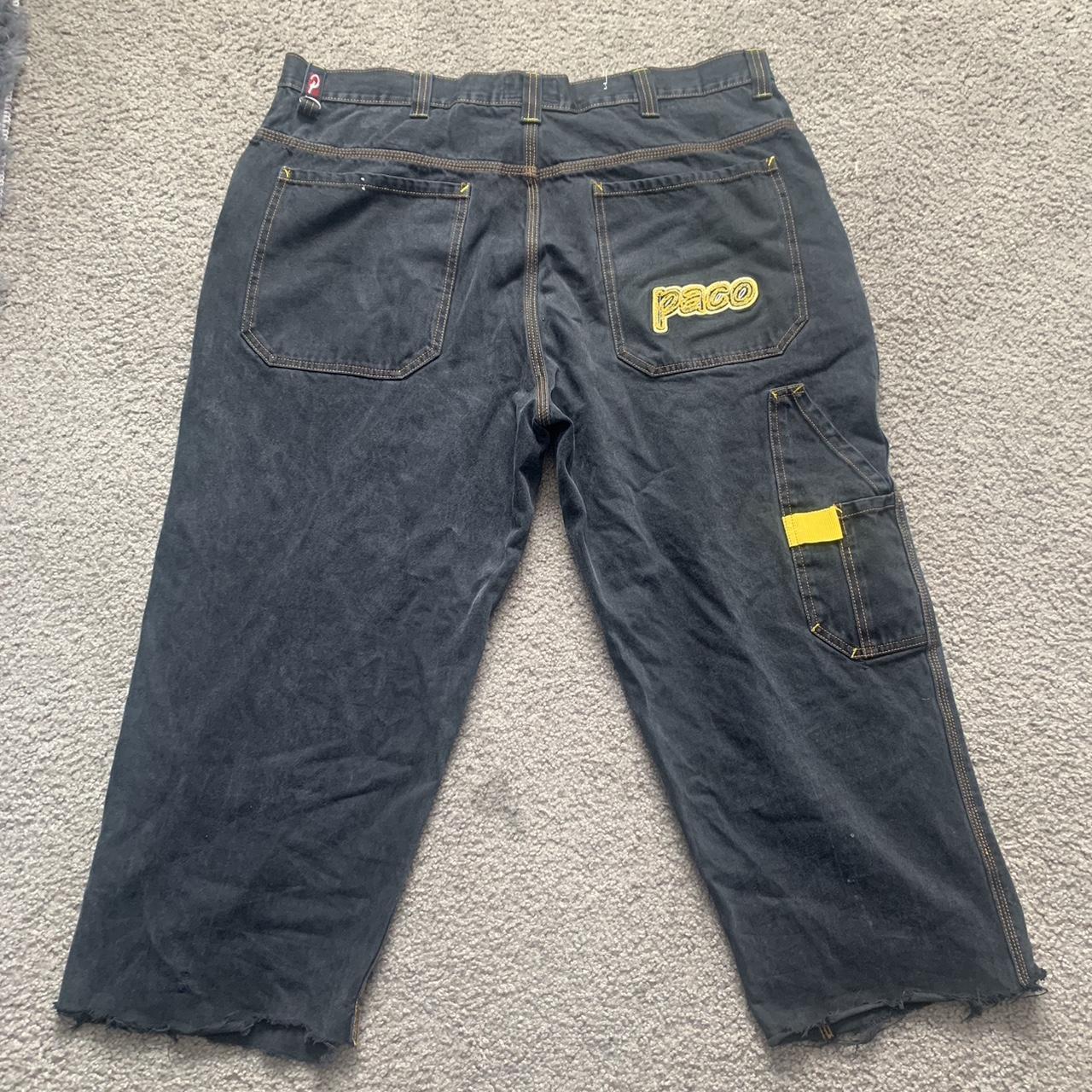 Paco Pants carpenter jnco style wide leg jeans... - Depop