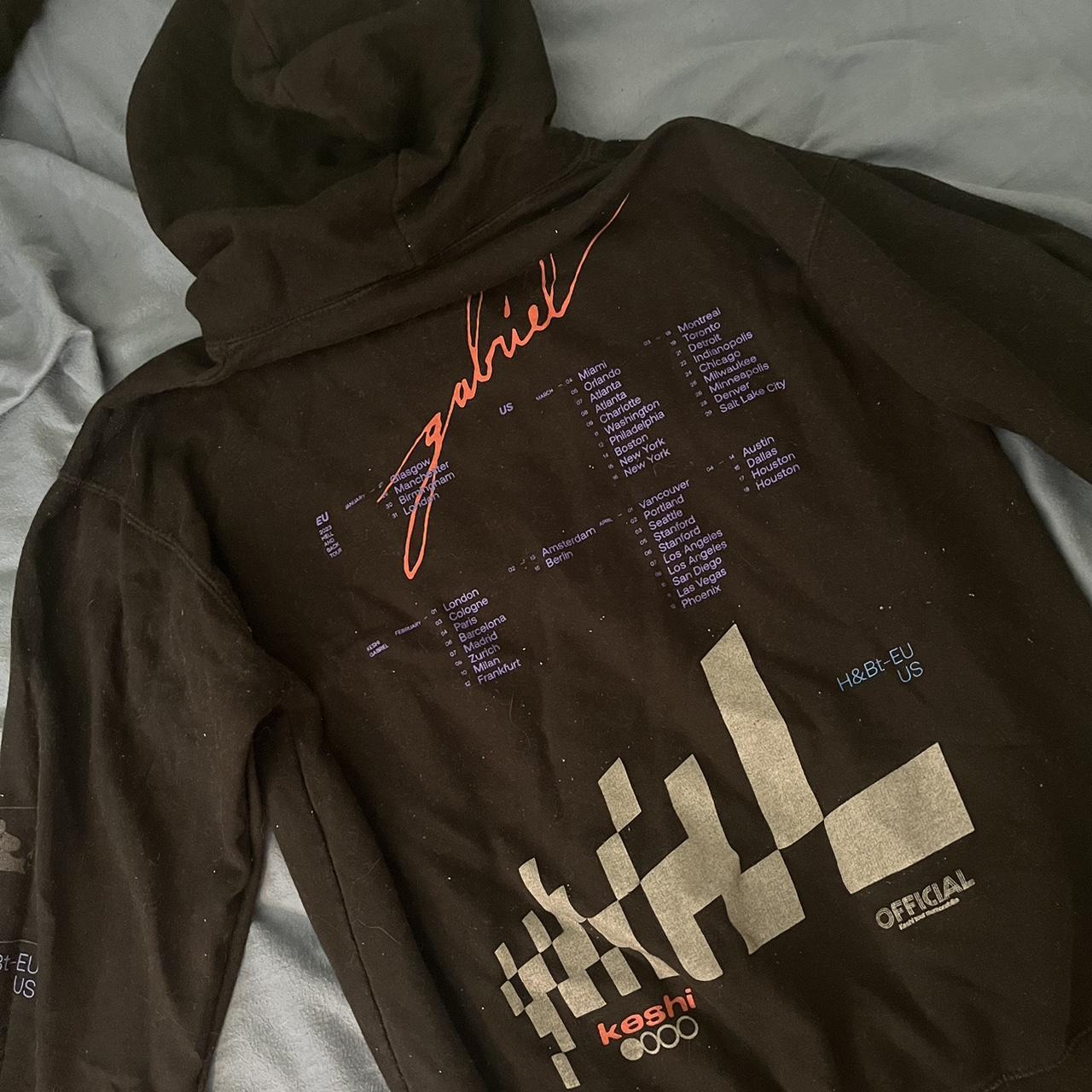 keshi gabriel tour oversized hoodie size large men | Depop