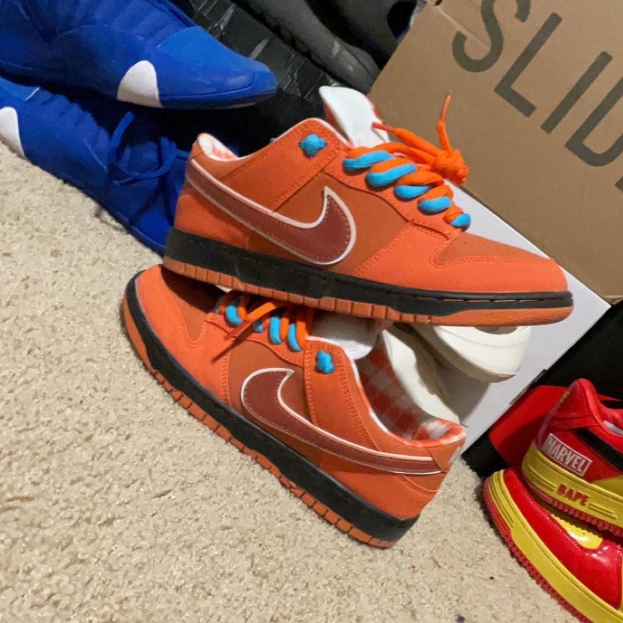 ORANGE LOBSTER SB DUNKS BARLEY WORN REPS GREAT... Depop