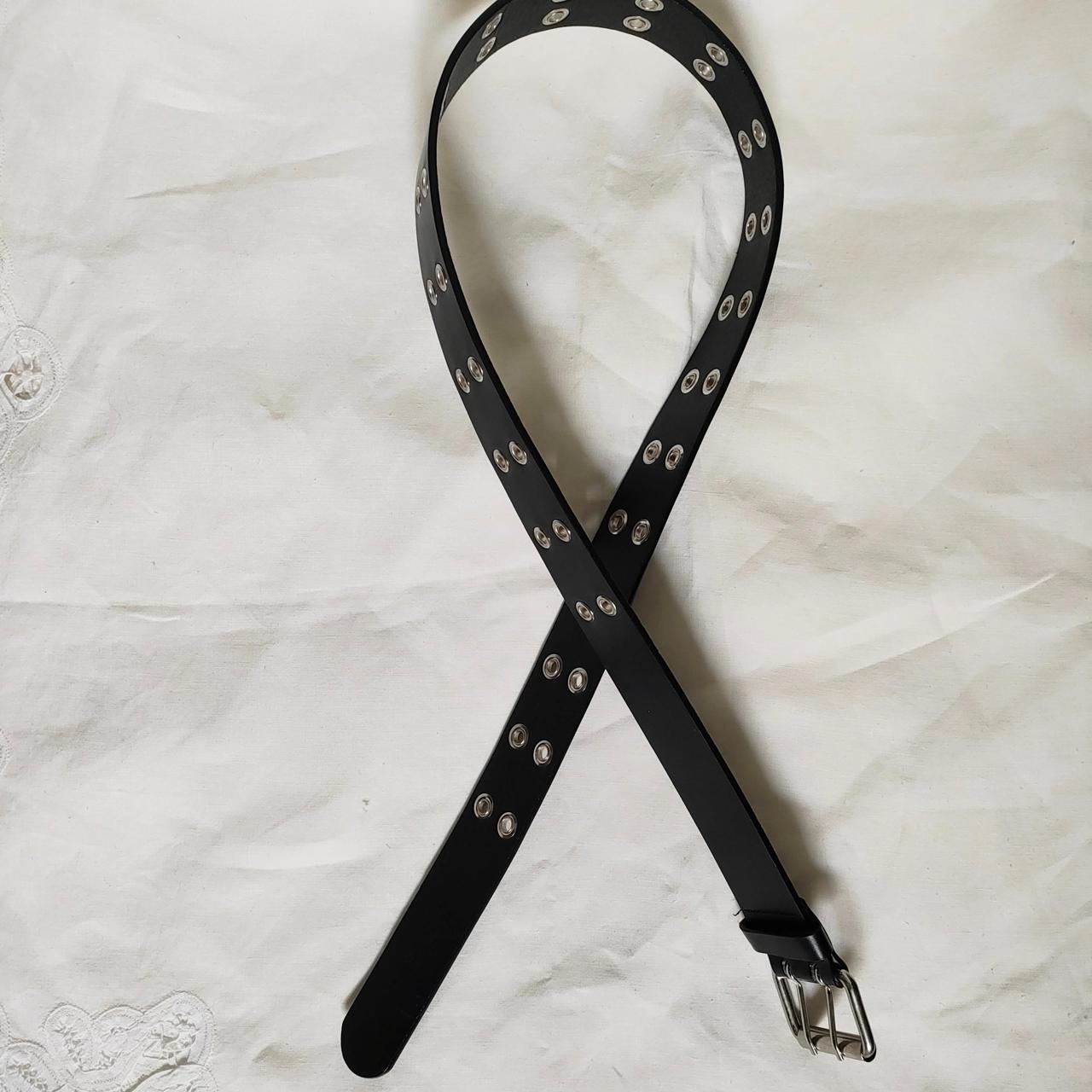 Hot Topic Women's Belt Black – Grommet belt Size M #emo #grunge