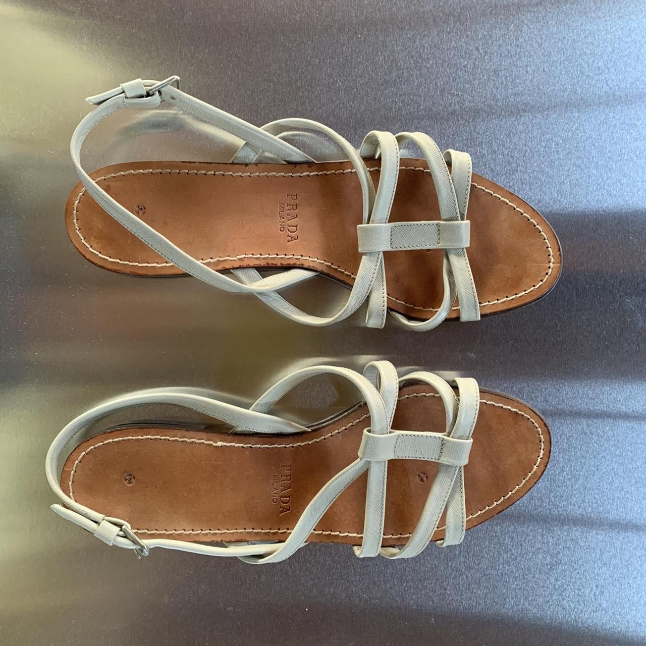 Vintage prada flat sandals. Size 38.5