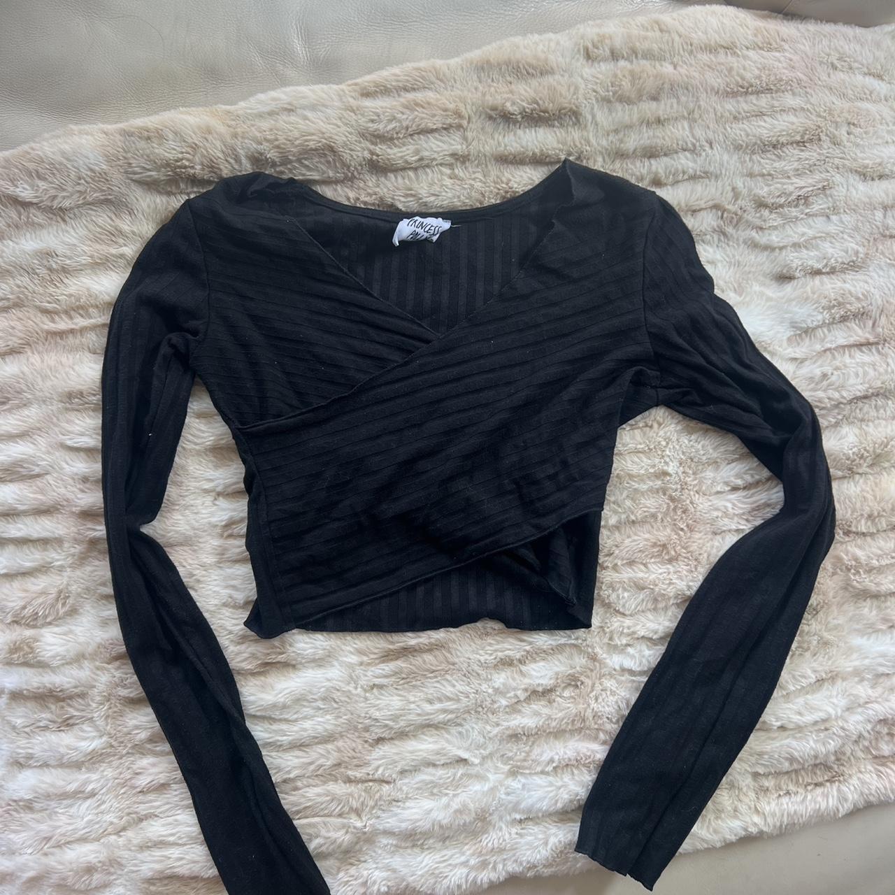 Princess Polly Women's Crop top Black S – Super flattering