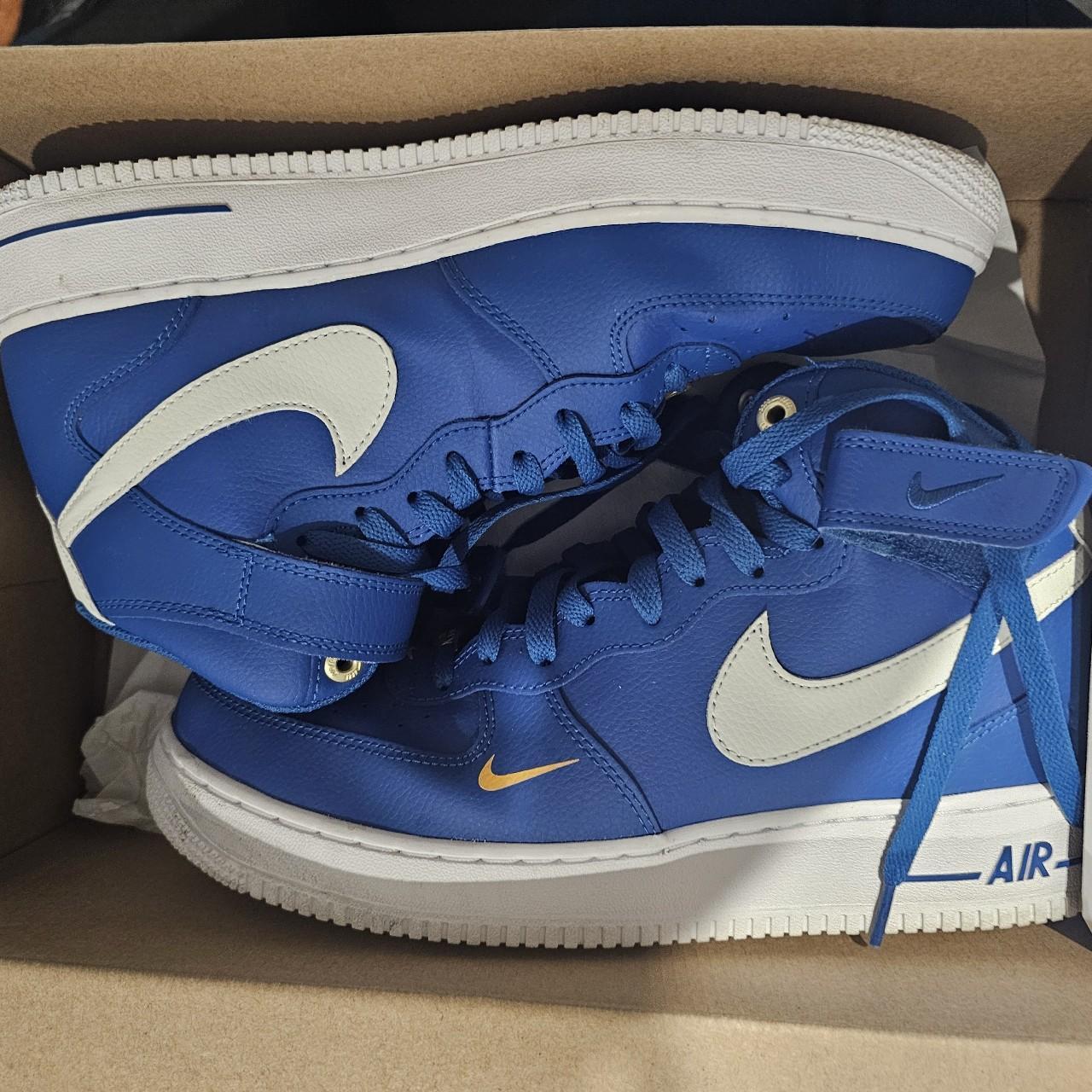 Air Force Mid '07 LV8 '40th Anniversary Blue Jay Depop