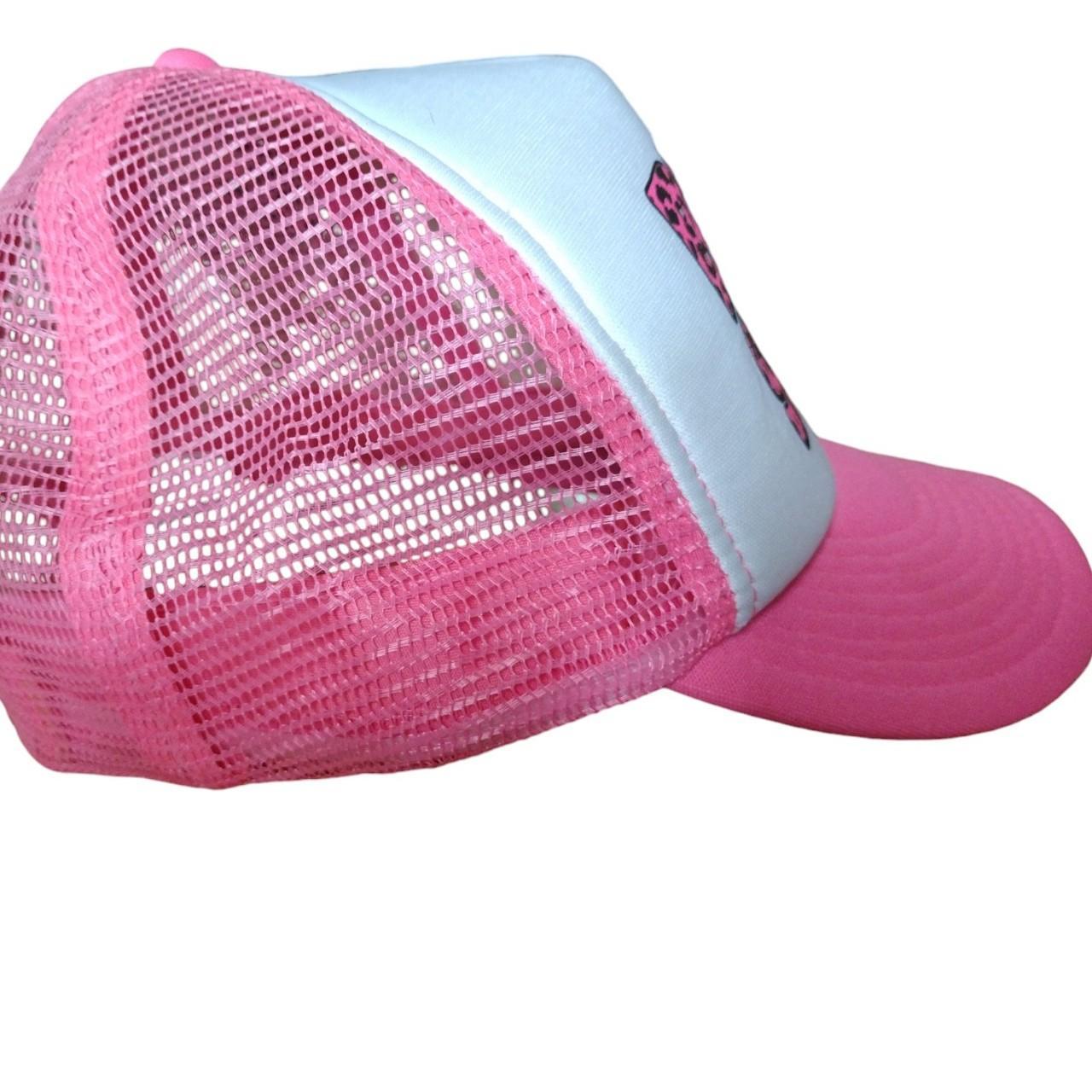 帽子 GHETTO ANGEL EMBROIDERED MESH CAP PINK GHETTOANGLEMESHCAP_01_6c2d3d6a