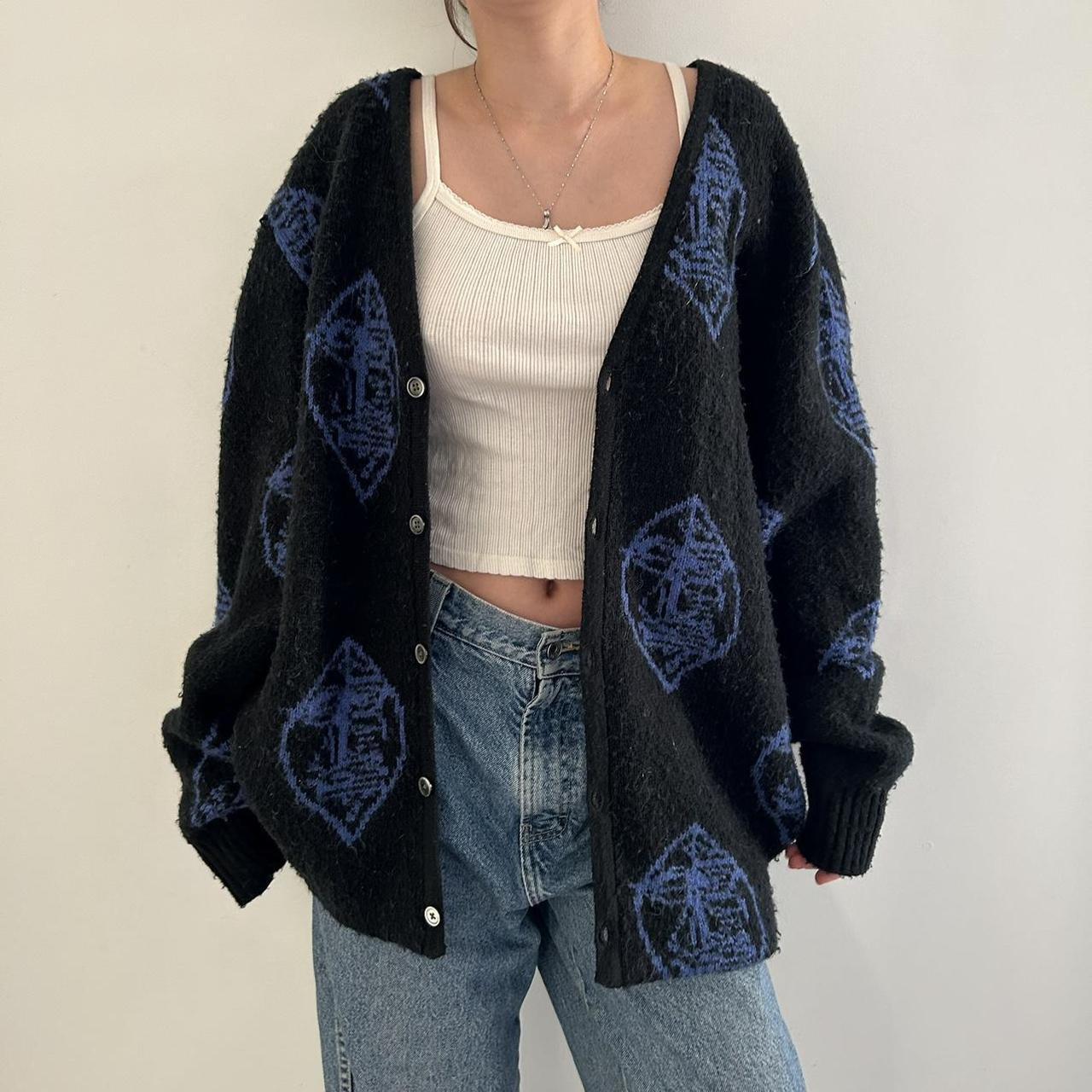 Stussy Mohair Mask Cardigan , Relaxed Fit Heavy...