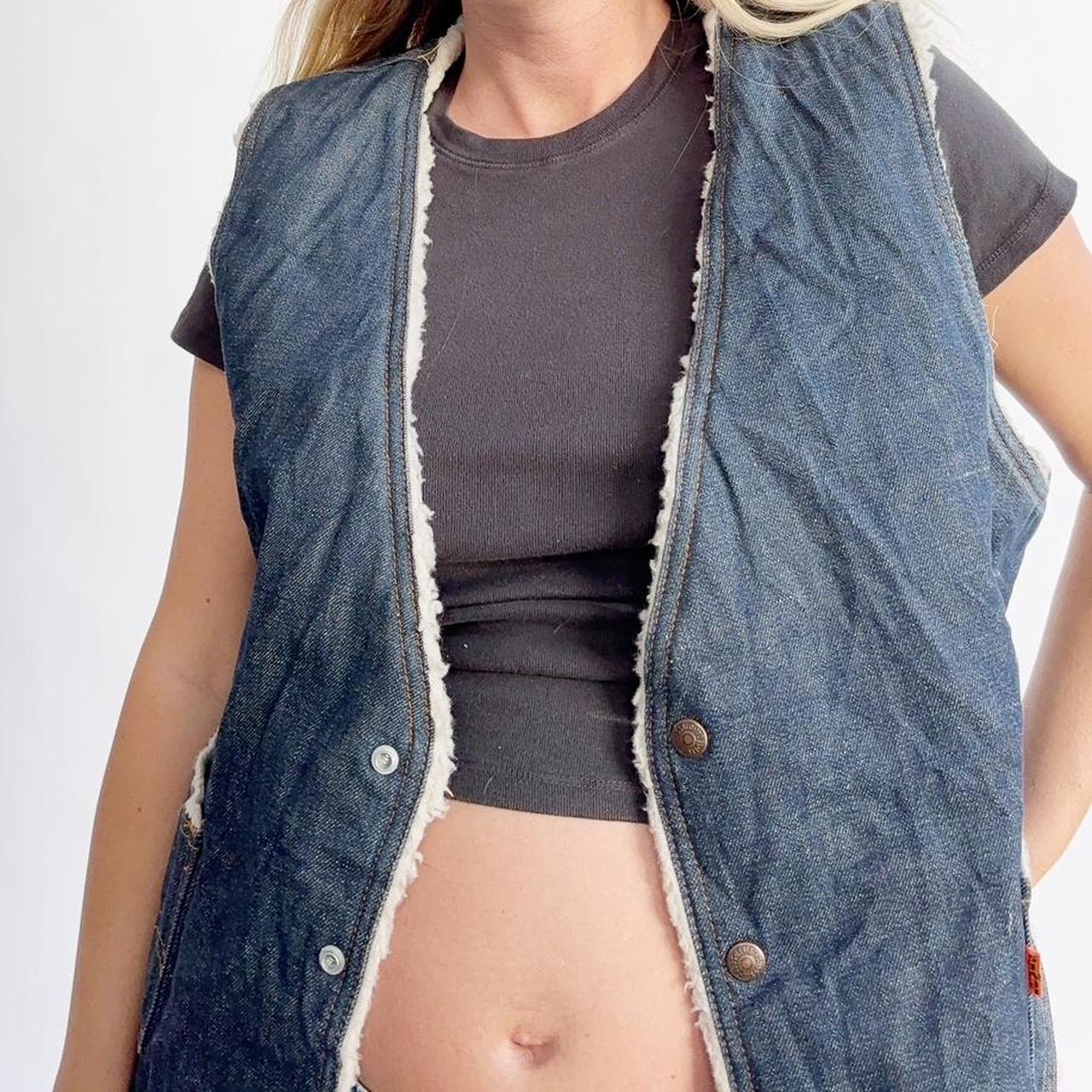 Levi's Women's Vest - Blue/Navy - L – Vintage 70s… - image 3