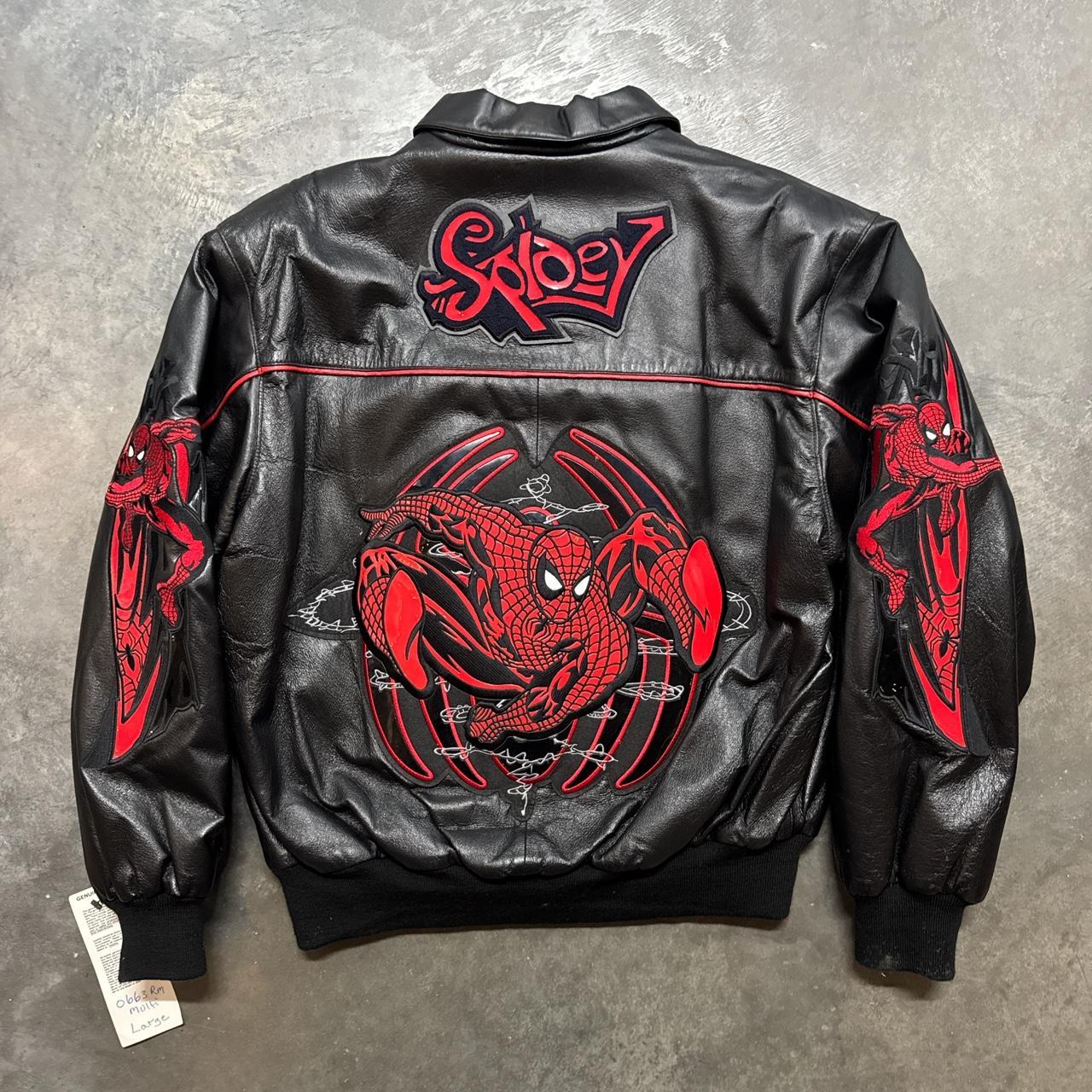 Spiderman Leather Jacket Marvel Spiderman With Jacket Spiderman