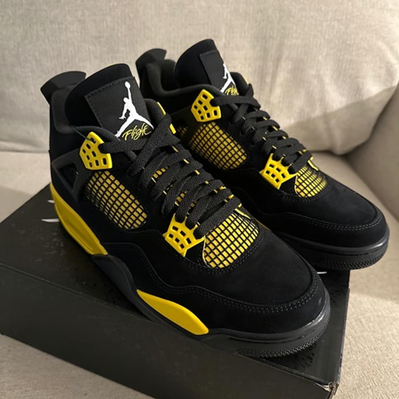 mens yellow jordan 4