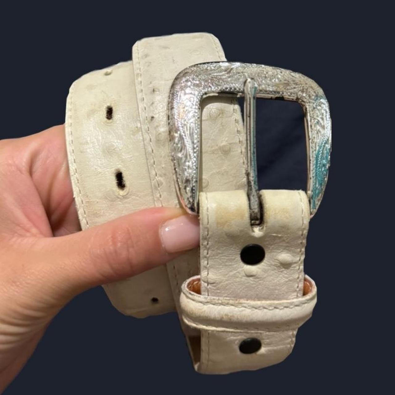 tony lama ostrich belt