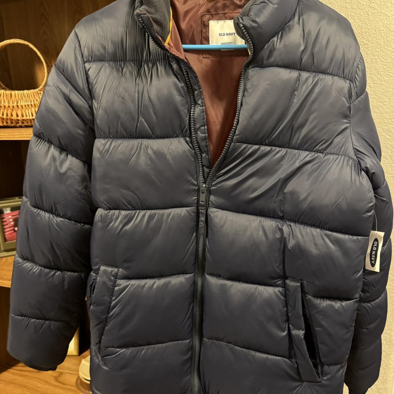 Small blue men s puffer jacket pufferjacket