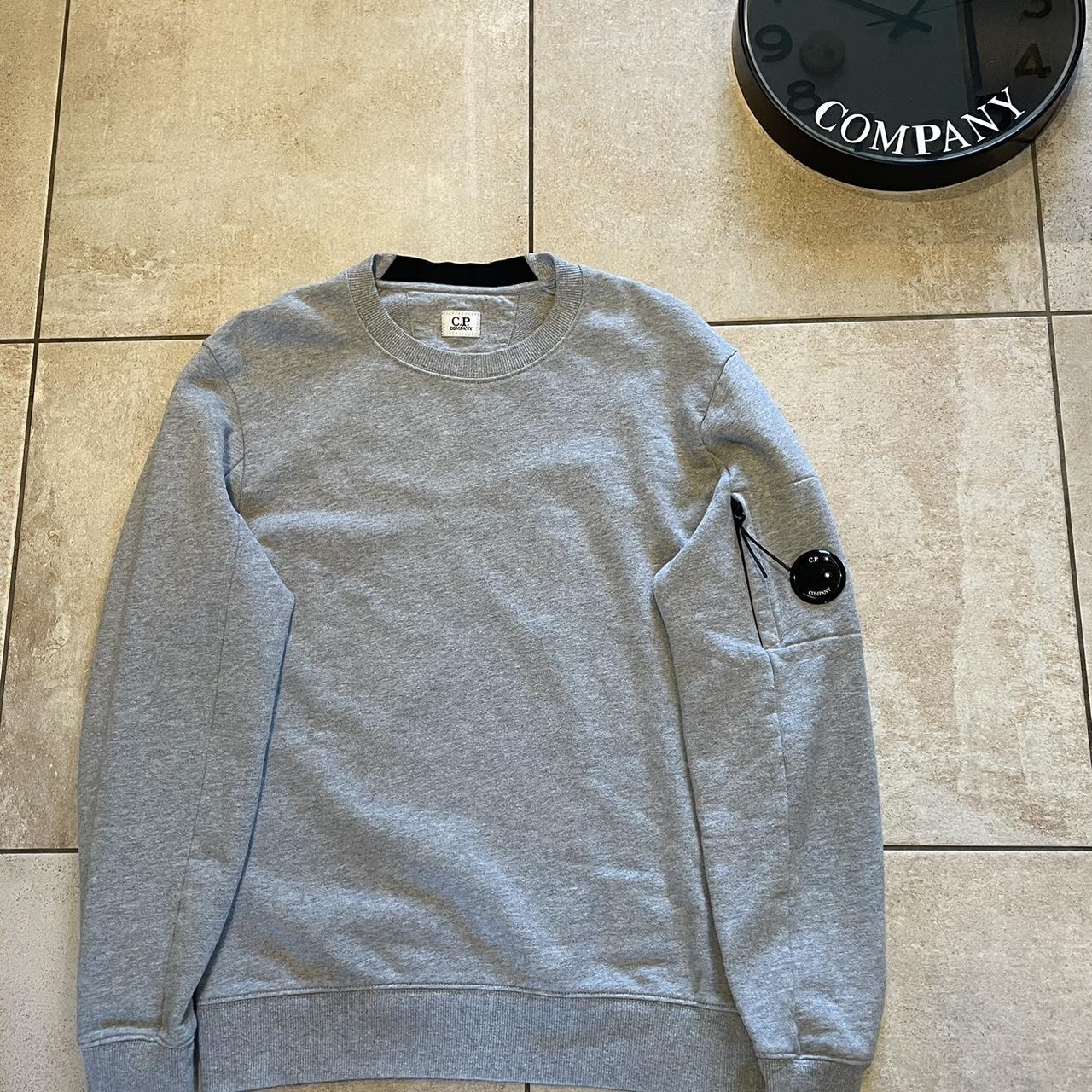 cp company lambswool jumper grey