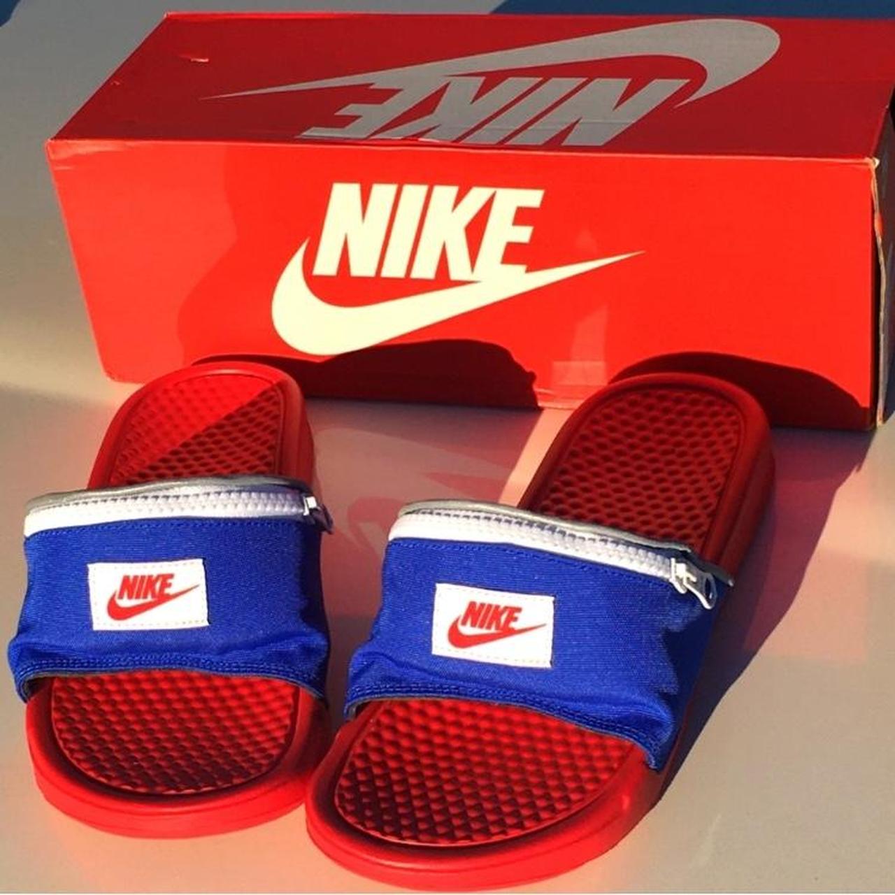 Nike Benassi Fanny Pack Slide Sandals Size 7 Mens. Depop