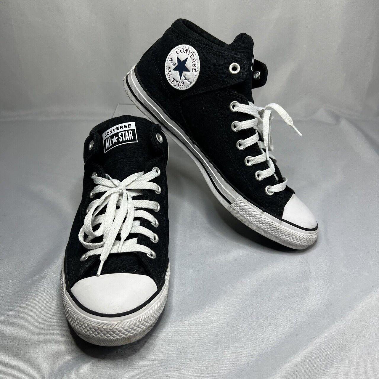 Black Chuck Taylor All Star Converse Mid Top. Depop