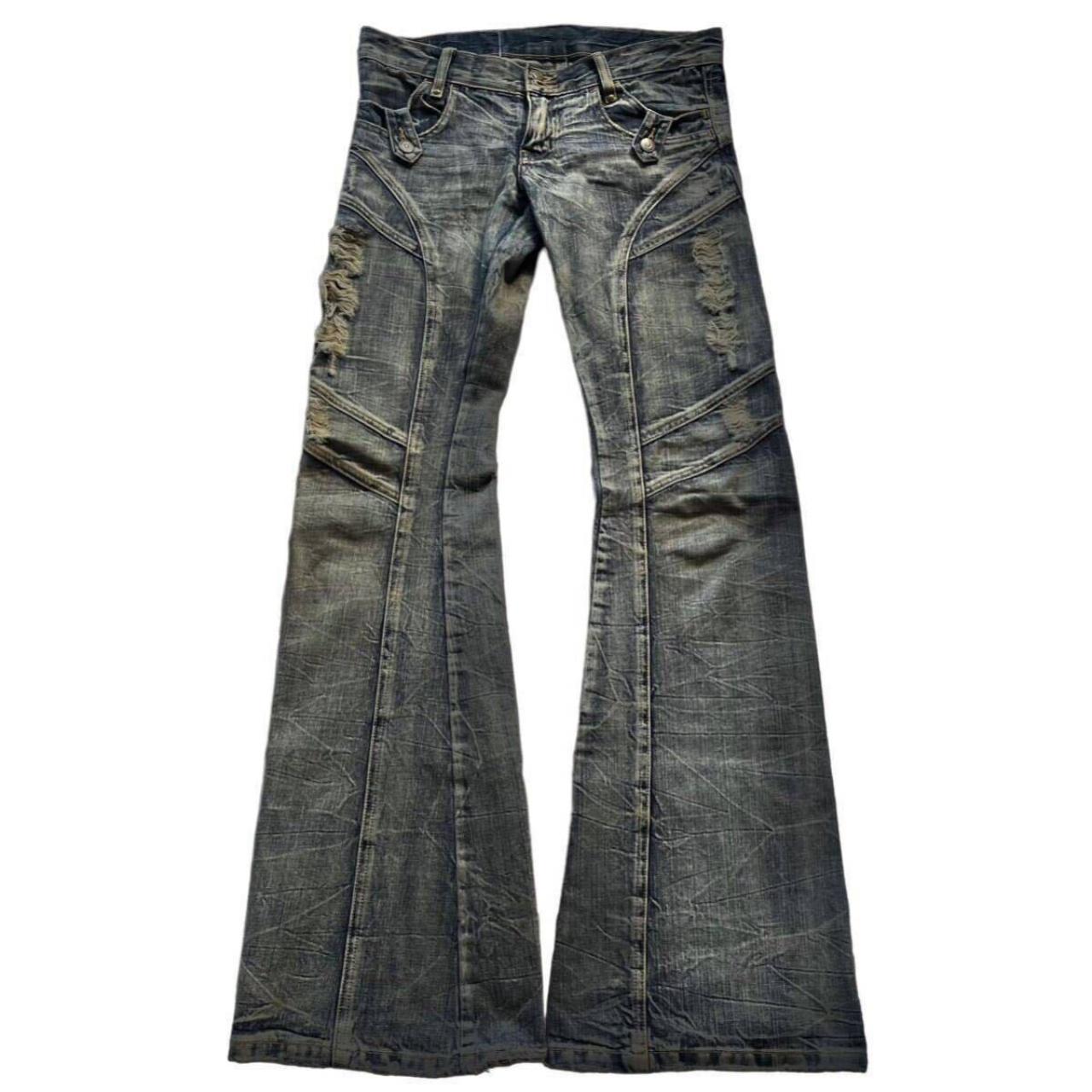 パンツ Tornado Mart waxed flare denim neonblack Tornado Mart Waxed Flared Denim – FOULMANNERED