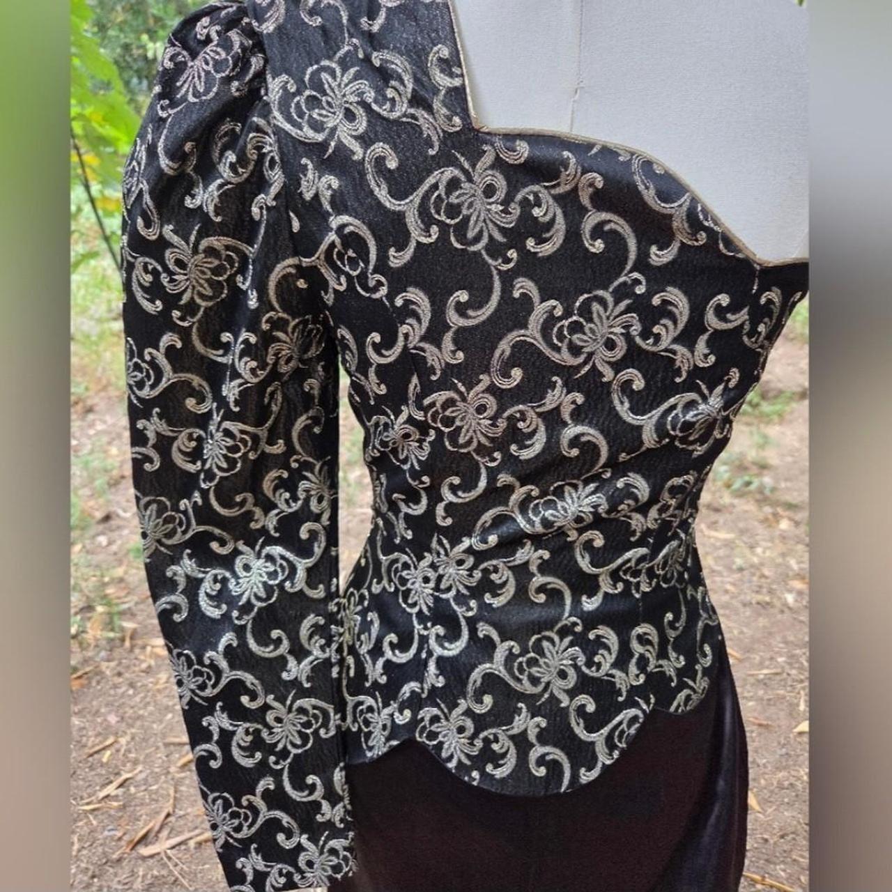 Gunne Sax Women's Dress - Black - 7 – RARE Vintag… - image 3