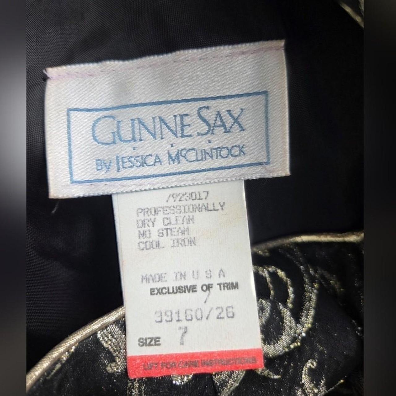 Gunne Sax Women's Dress - Black - 7 – RARE Vintag… - image 7