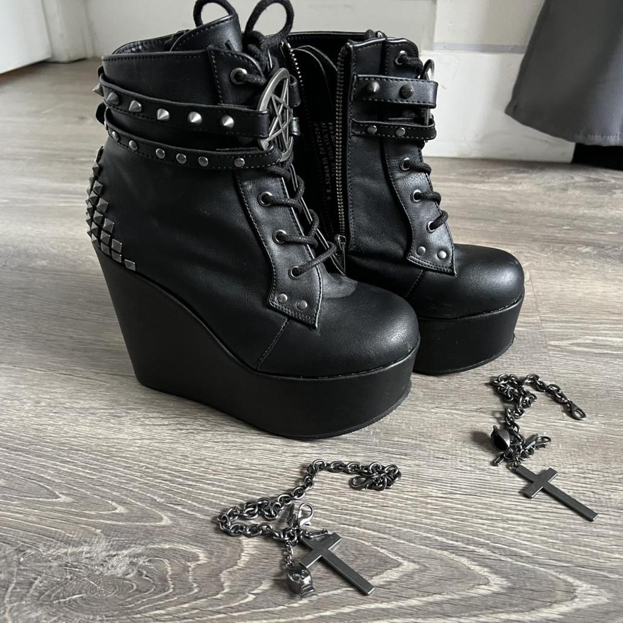 Demonia Women's Platform Boots - Black - US 5 – O… - image 2