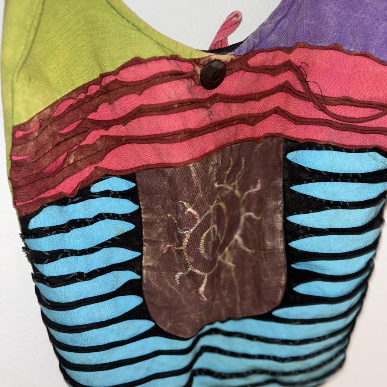 Women's Bag - Multi – Multicoloured patchwork top… - image 1