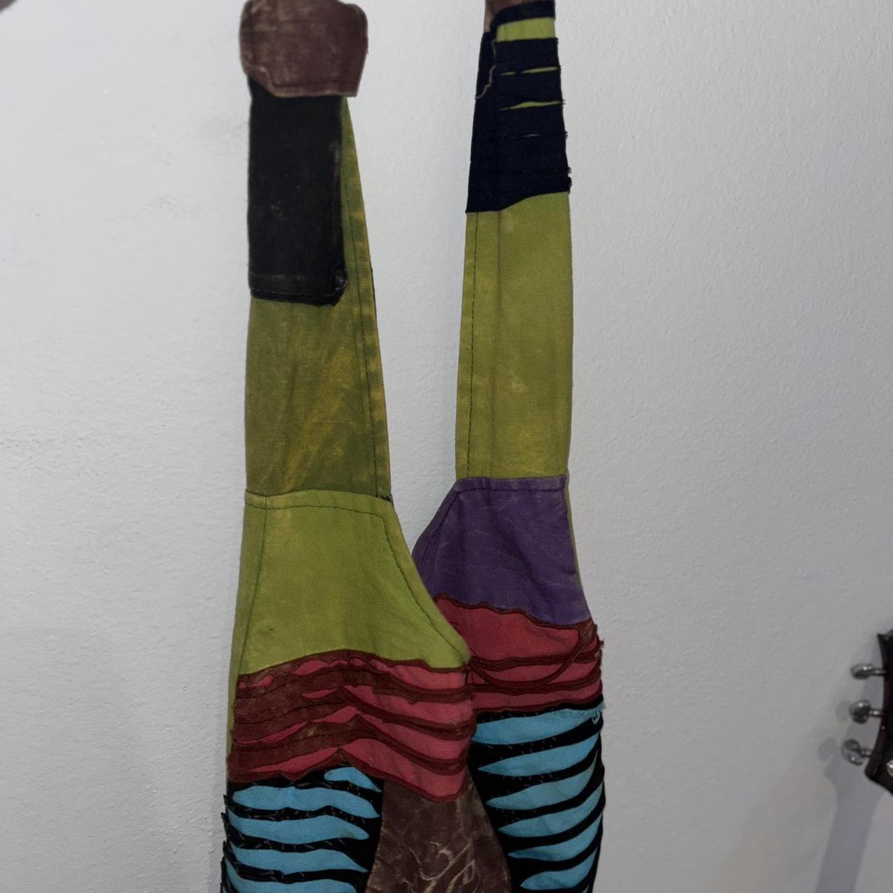 Women's Bag - Multi – Multicoloured patchwork top… - image 2